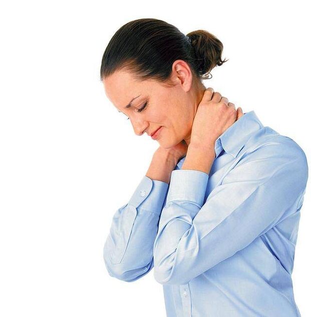 Headaches in a woman on the background of thoracic osteochondrosis